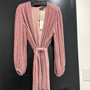 Retrofete | Gabrielle Robe Dress | Dusty Rose